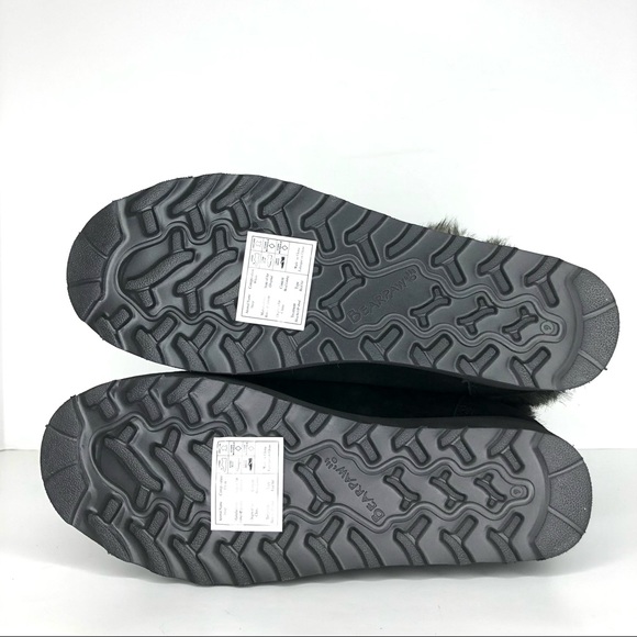 NIB Bearpaw Arden Boots in Black Women’s 9 Winter Pull On Sheep Fur Lined Shoes - Picture 4 of 8